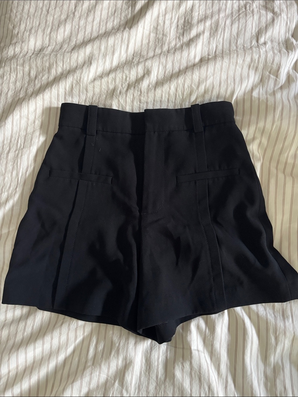 Zara High-Waist Black Women's Dress Shorts